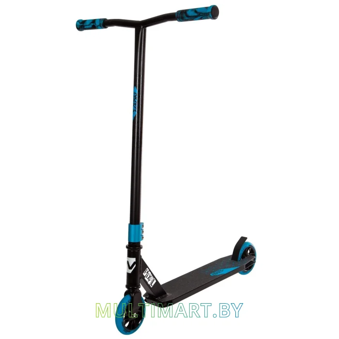 Самокат Novatrack Pixel 120A.PIXEL.BBL21 (черный/синий, 2021)